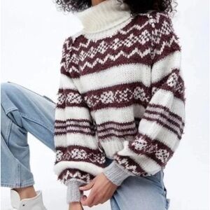 Cozy Free People check me out Turtleneck Sweater